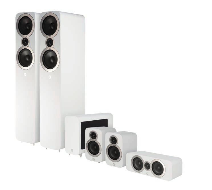 Cinema Packs Q 3010i Cinema Pack Q 3050i Cinema Pack Comprising two pairs of Q 3010i + Q 3060 subwoofer + Q 3090i centre and providing a massive cinema sound from compact cabinets all