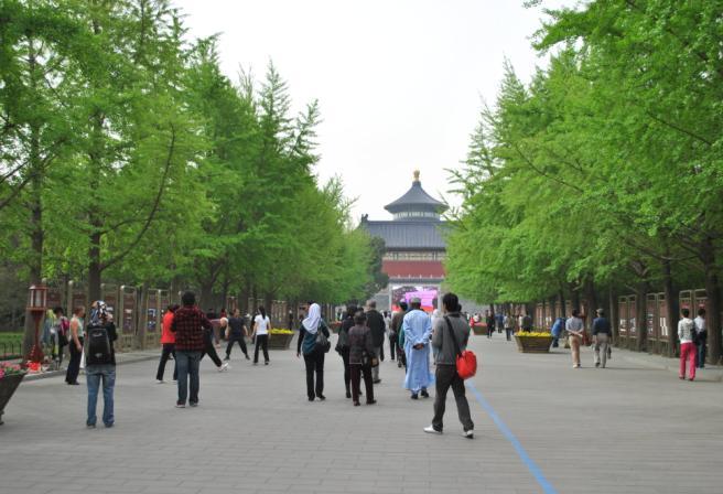 This complex is one of the major tourist attractions in Beijing.