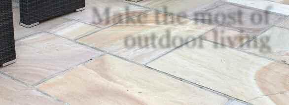 The range of colour tones and choices of paving, features and garden walling will