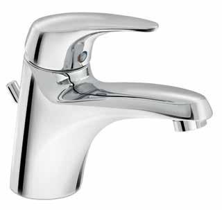 Bathroom mixers Prestige p10 and p11 mixers are fitted with a ceramic cartridge that enables the mechanical limitation or setting of water temperature,