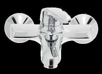 Mount Elbows Harmony h30 Bath/shower mixer Top lever mixer with pull-up diverter mechanism on the spout, and bottom outlet