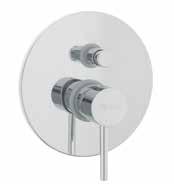 Infinity 12249 Rosette and handle - single outlet Wall plate and lever kit for use with single concealed