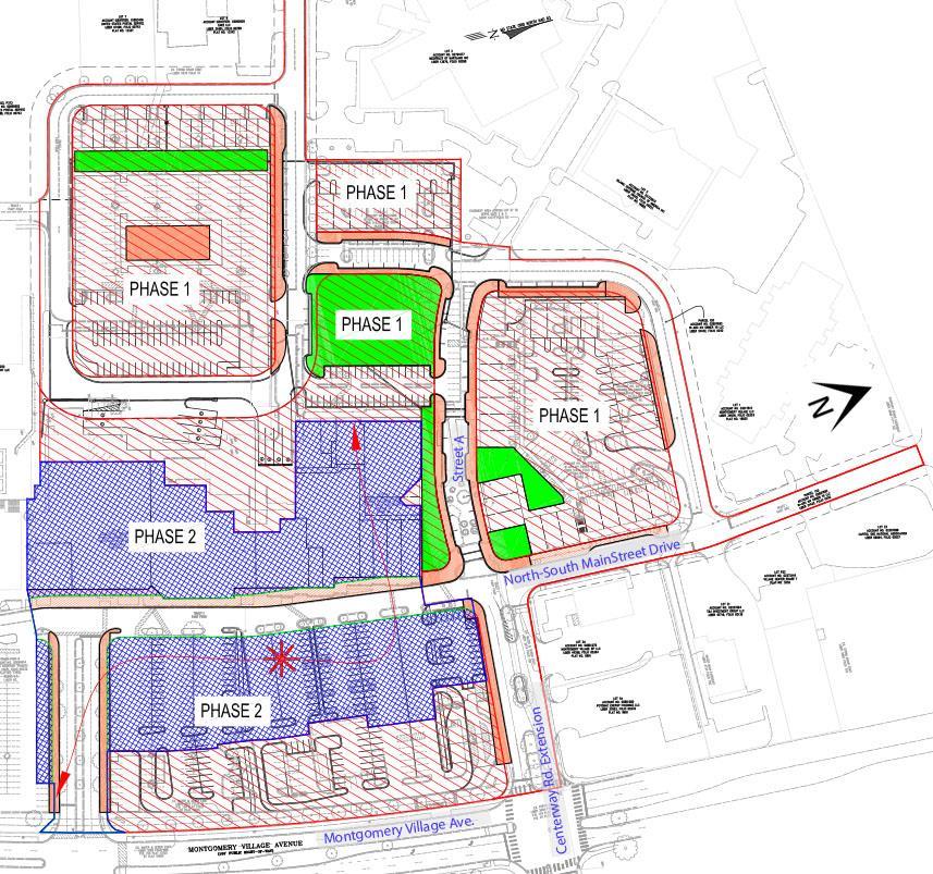 Figure 4: Phasing Plan As shown in Figure 4: Phasing Plan, Phase 2 consists of the future redevelopment of the existing shopping center and/or the associated