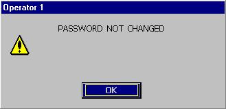 Enter the new password again to confirm it. 5. Highlight the 'OK' button and press. Password change successful. Note.