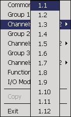 6 Configuration 6.6 Channel Configuration Process Group 1, Channels 1.1 to 1.12 Fig. 6.13 Recording Channel Configuration Note.