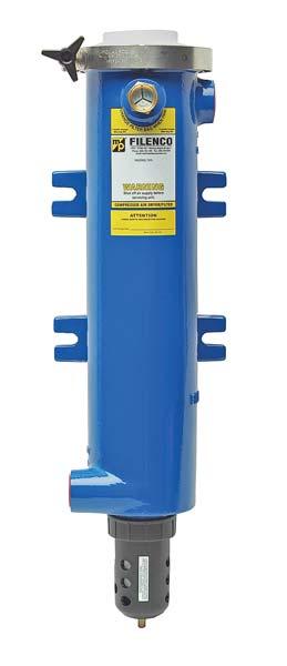 MP-FILENCO Dryer/Filters Series 8 Port Size: Many compressed air systems require point-of-use clean ing and drying of the air to supplement a central system.