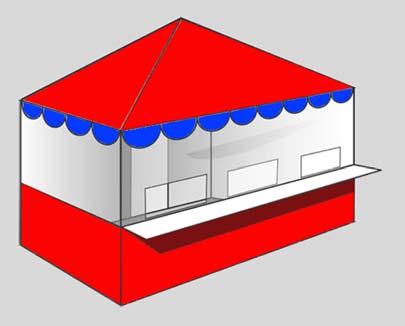 Booth Construction Requirements TFFs who offer pre-packaged food only and do not conduct any preparation, including samples, do not require a fully enclosed booth.