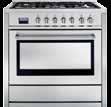 Option 1 Option 2 Option 3 Option 4 Option 5 Technika TEG95DUA Programmable Multifunction Dual Fuel Upright Cooker Technika WD905 Stainless Steel Microwave Oven and Grill and TT905 Trim Kit Technika
