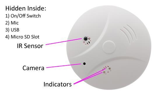 Overview: Smoke Alarm Figure 1 Figure 1 shows the controls that the smoke alarm uses. Nothing appears out of the ordinary, it looks just like a standard smoke alarm.