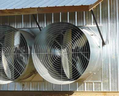 Chore-Time Galvanized Tunnel Fans Available in 54-, 52- and 48-inch Models (137.2-, 132.1- and 121.