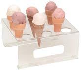75 CTCS-6C Acrylic Cone Stand, 6 holes 1-5/8 in size