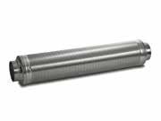 Ventilation appliances 193 SD 011 150 Silencer Aluminium DN 150 round 590 Noice reduction with straight installation approx.