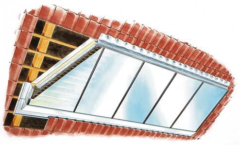 Roof integration of flat plate collectors