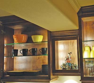 LED CABINET LIGHTING Add ambiance and elegance to your kitchen.