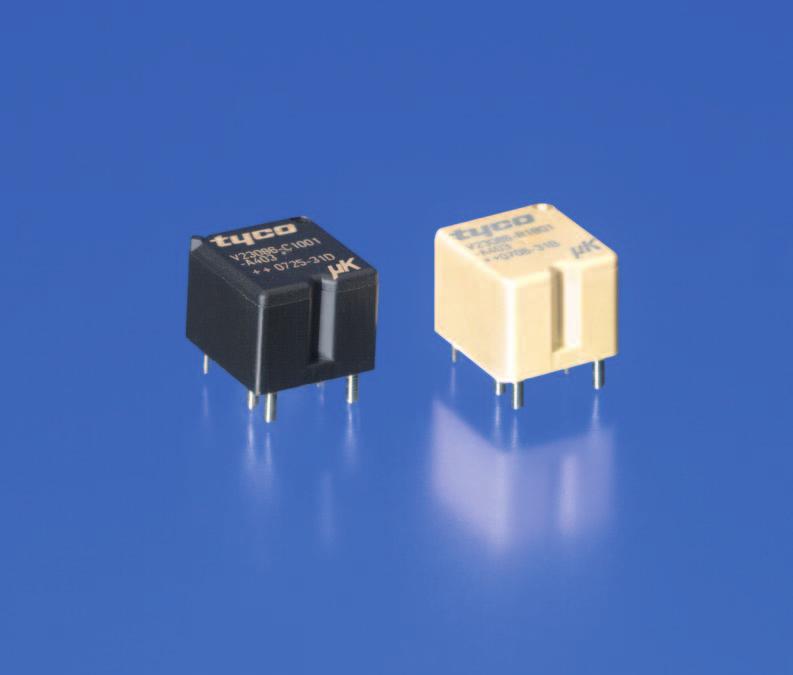 Features Small power relay Limiting continuous current 30 A Minimal weight Low noise operation Wave (THT) and reflow (THR/pin-in-paste) solderable versions For