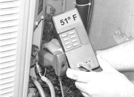 Measuring Superheat What you will need: - Thermometer - Refrigeration Gauges Procedure 1. Run the condensing unit until suction pressure and suction line temperature stabilize. 2.