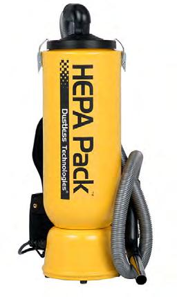 HEPA BACK PACK VACUUM Whether it s cleaning carpet in a school or tearing out lead contaminated paint, we know how important it is to you that what you suck up stays in the vacuum.