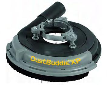 shroud used in dust containment while using angle grinders Fits most 4 to 5 angle grinders and most 7 to 9 angle grinders Fits collars 2.1 down to 1.3 and collars 3 down to 1.