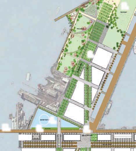 2 Indicative Site Plan 2 Public Space Network The public space network includes a diverse range of spaces which will reinforce the Auckland waterfront condition, and maximise access to the water s