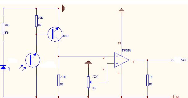 LM339 is the integrated circuit of four voltage comparator. When the seeds pass through the range covered by the LED, the phototransistor will close and up level is output.