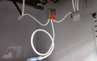 Locate any neutral wire in evaporator area and splice in the new white wire using the
