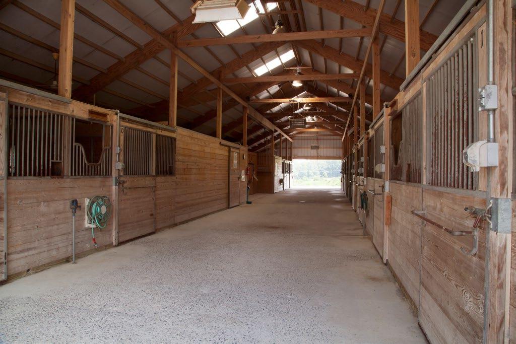11 Stall Barn Hallway has concrete floor with