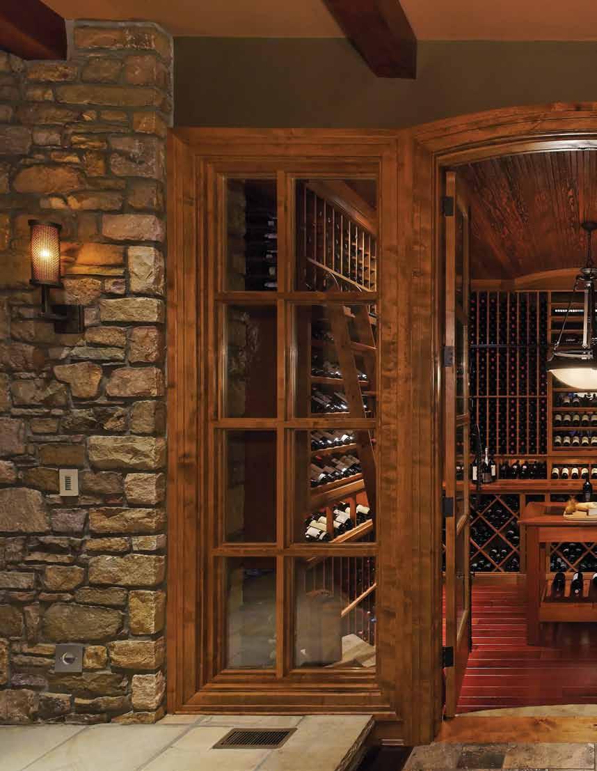 in your wine cellar If your wine cellar is one of the main architectural features in your home, you ll want to accentuate it with outstanding lighting.
