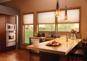 Only Lutron Venetians with Intelligent Tilt Alignment can offer precision alignment of both tilt and lift position between multiple shades.