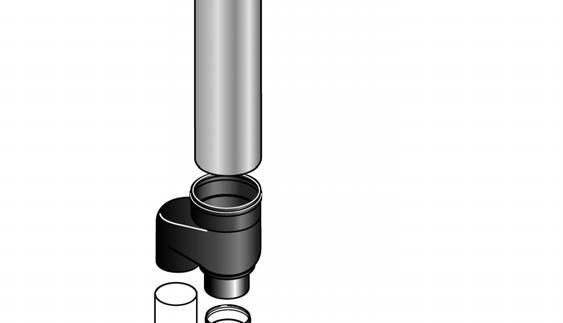 C 32 Vertical Co axial flue Kit Option