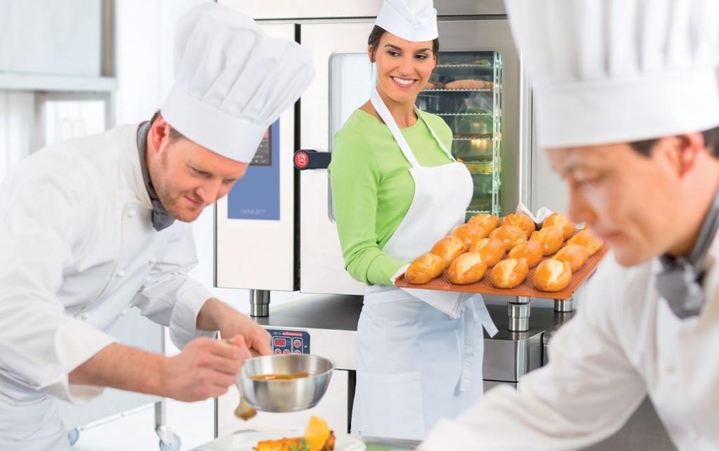 LARGE-SCALE OPERATIONS Equally at home in catering and banqueting operations, hotel room-service