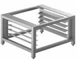 (WxDxH) 810x800x950 mm LEV143XV-2 capacity 8 trays Stainless steel oven stands Oven support frame with tray-holder for double stacked ovens series ALFA420,
