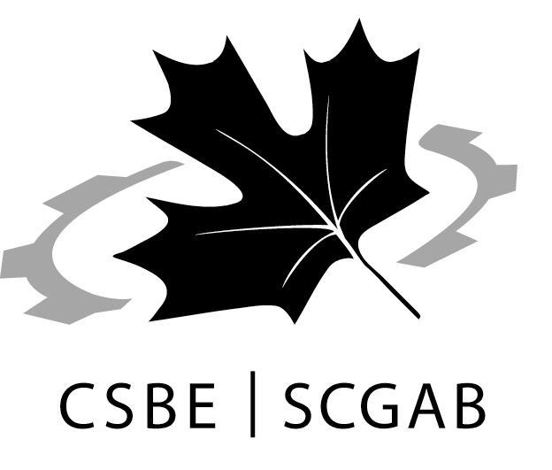 The Canadian Society for Bioengineering The Canadian society for engineering in agricultural, food, environmental, and biological systems.
