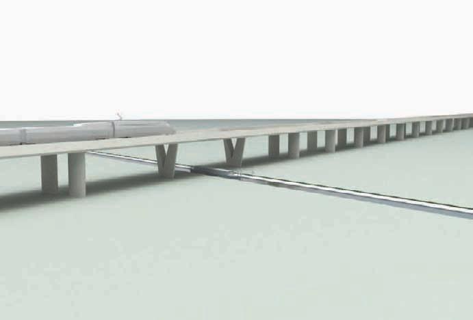 B5.2 Open Scenarios: Viaducts As the HS2 line approaches a crossing, it is usually at a height above ground level.
