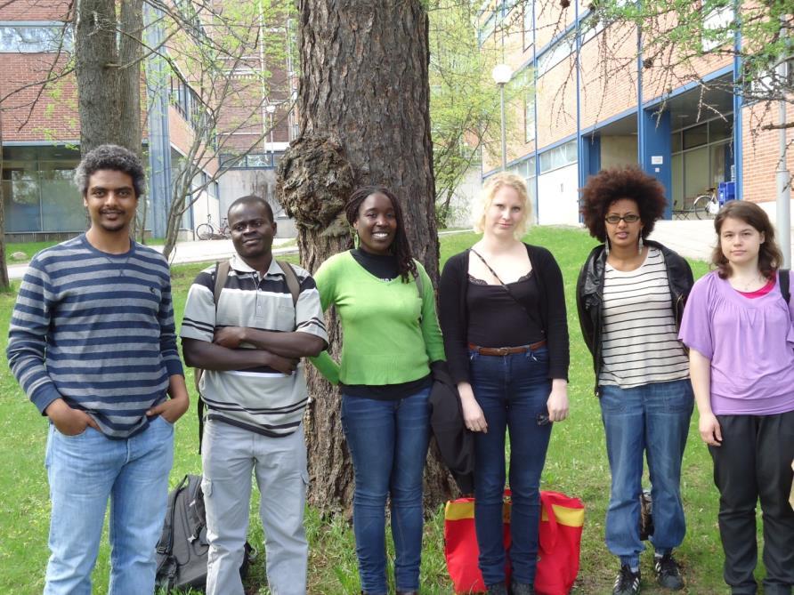 3 Exchange Programme to University of Jyvaskyla, Finland In the first quarter of 2012, two postgraduate students from the Department of Geography & Environmental Studies (Manas Muhongo and Miriam