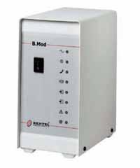 In the event of trouble on the priority line the B-Mod will switch automatically to the backup line. B-Mod is compatible with Bentel Security protocols (150 baud, 1200 baud).