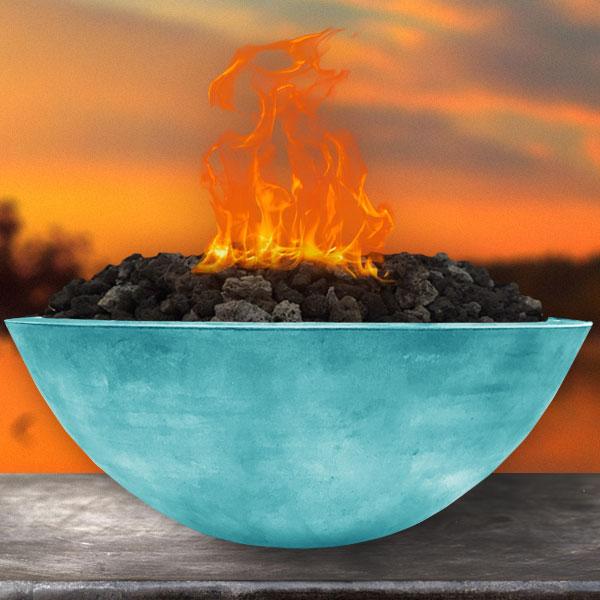 18" Diameter x 7" High 26" Diameter x 8" High 38" Diameter x 13" High 50" Diameter x 23" High Cast Stone Fire Bowl With a rich, smooth finish that