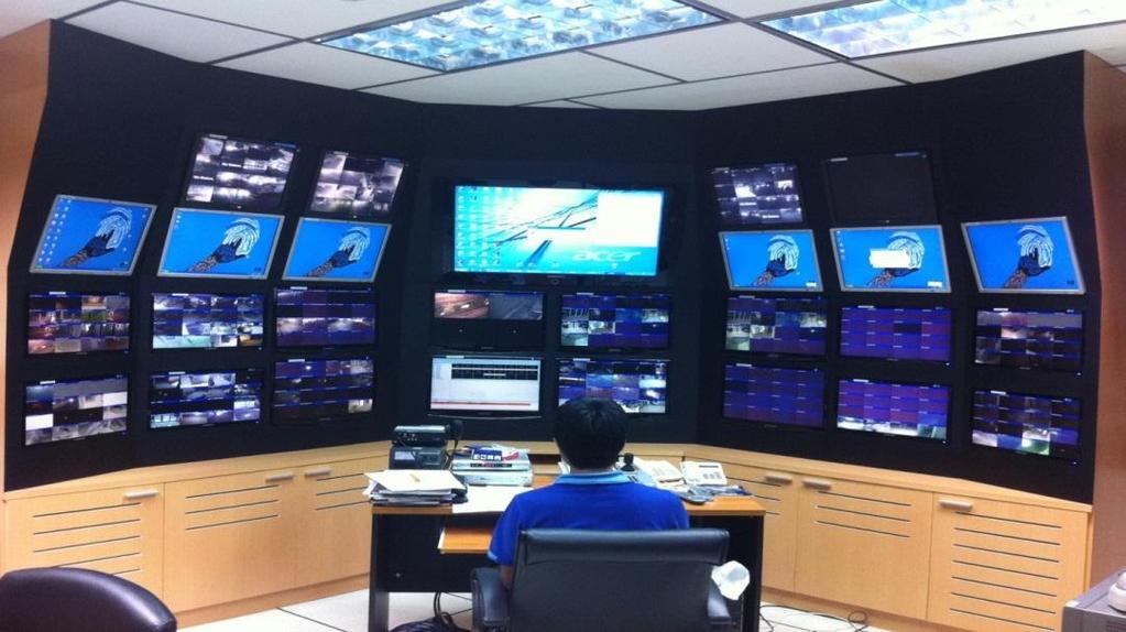Bank Environment IP Camera more than 200 unit Mission Control Room