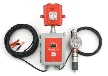 Fixed Systems Detector Assemblies Single Point Stand Alone Monitor PPM or LEL H2 and Solvent vapors PS 2 A perfect solution for hydrogen detection in battery rooms, methane detection in basements, or