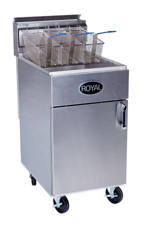 EEP FAT FRYERS Open base construction provides better airflow allowing gas to burn cleaner for