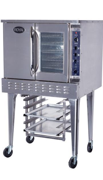 STANAR RCOS- Single eck RCOS- ouble eck GAS CONVECTION OVENS RCOS- Shown with optional casters + x 7 H x 0 STANAR Air deflectors strategically placed around the blower for efficient air circulation.