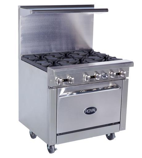 Accommodates Full Size Sheet Pan 8 x 6 RR- () Open Burners " Range Series (with RR-G one 0" oven) 07,000 () Open Burners ide Griddle RR-G 67,000 ide Griddle RANGE SERIES (with