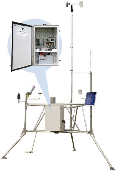 Remote Automatic Weather Stations (RAWS) are used in fire weather forecasting and preparedness. To improve efficiency and usability, three additional RAWS were modified to the new Tri-leg format.