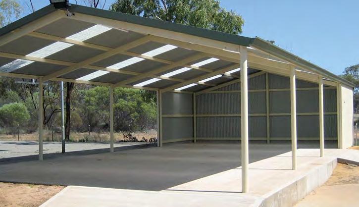 The Vandal-proof Shade option These solid roof structures