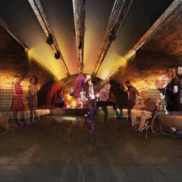 artists so disabled artists can access our main stage for the first time New cellar venue and education spaces Format Cabaret style End-stage Club space (standing/dancing Rehearsal (class room)