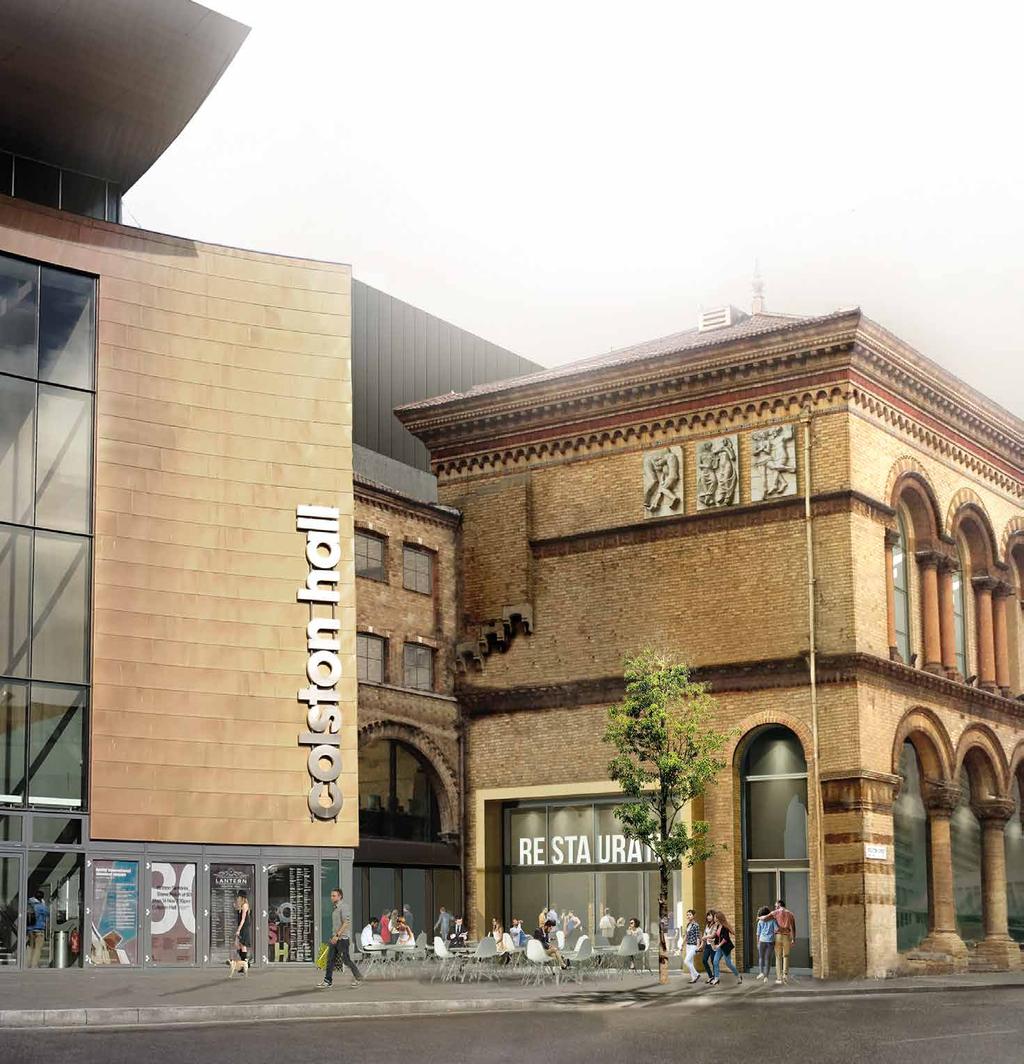 Restaurant, Historic Foyer and plaza 9 The proposal is to repair and restore the beautiful Bristol Byzantine style historic foyer building and reanimate the Colston Street façades with a new public
