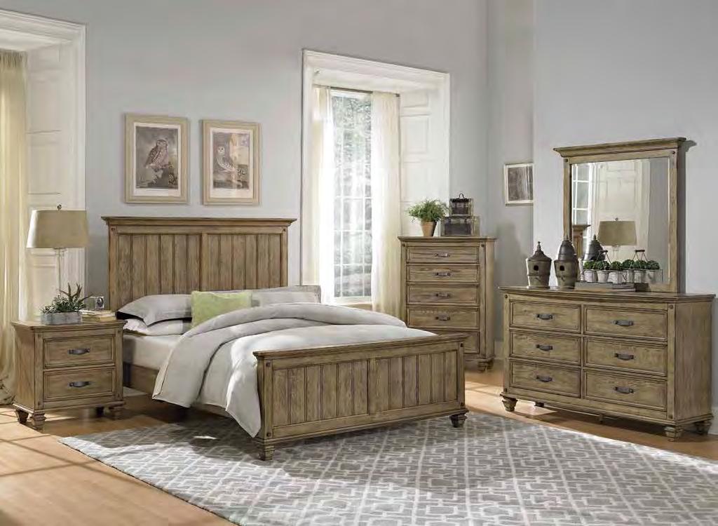 SYLVANIA COLLECTION Transitional styling lends itself to the classic design of the Sylvania Collection creating a warm and inviting look for your bedroom.