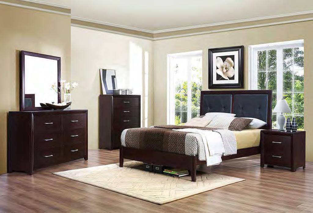 EDINA COLLECTION Enhancing the contemporary design of your bedroom is the focus of the Edina Collection.