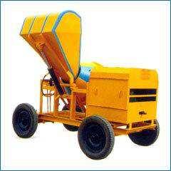 Concrete Mixing Time Overall Dimensions Drum Speed Transportation 180 seconds approximate L - 3400 x W - 2800 x H - 3500 mm. 20 RPM Pneumatic or M.S. Wheels Prime Mover Diesel engine air cooled H.P. or 5 H.