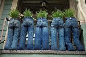 Funky blue jeans