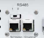 The RS485 provides serial communication port for PC.